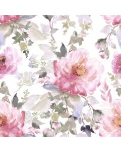 Loneta Italiana Flor Chica Gris Oxford