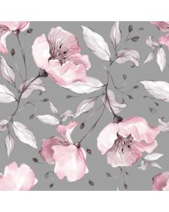 Loneta Italiana Flor Grande Gris Oxford