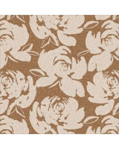 Loneta Portuguesa Flor Grande Café Beige
