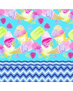 Mantel Roco Helados Azul Turquesa