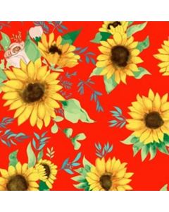 Mantel Roco Girasol Rojo