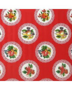 Plastico Charomesa Platos Rojo