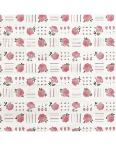 Contact Estampado Rosales Rosa Pastel