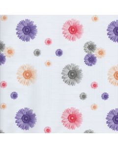 Contact Estampado Flores Blanco