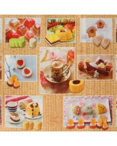 Plastico Fiestamesa Postres Café Arena