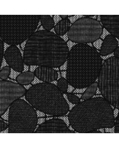 Película Transparente 46 cm Piedra Negro | Meiwa