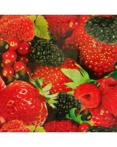 Plástico Cristamesa Frutos Rojos Rojo 