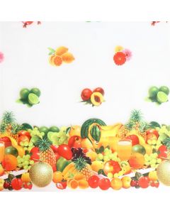 Plástico Cristamesa Fiesta De Frutas Blanco 