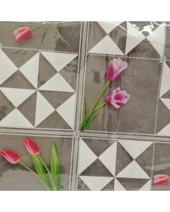 Plástico Cristamesa Tulipanes Blanco 