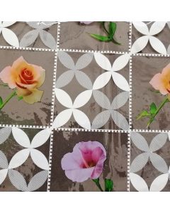 Plástico Cristamesa Rosas Hueso 