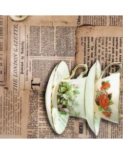 Plastico Cristamesa Periodico Cafe Beige