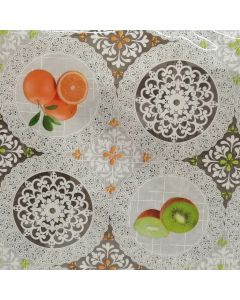 Plastico Cristamesa Naranjas Blanco