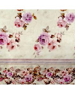 Mantel Franela Encaje 122 x 152 cm Flor Chica