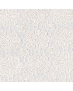 Plastico Mantel Encaje PVC Flor De Cera Cafe Beige
