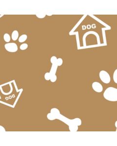 Polar Fleece Estampado Huesitos Café Camel