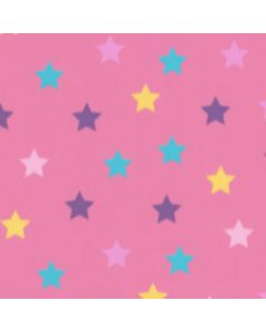 Polar Fleece Estampado Infantil Estrellas Rosa Palo