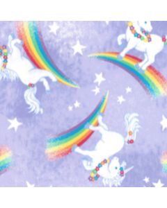 Polar Fleece Estampado Unicornio Morado Lila