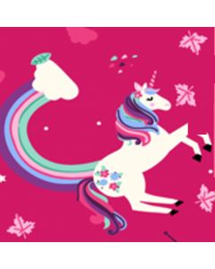 Polar Fleece Estampado Infantil Unicornio Rosa Fiusha