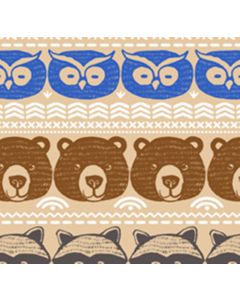 Polar Flannel Animalitos Café Beige