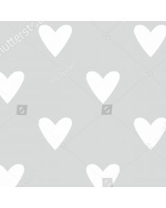 Polar Sabanero Estampado Corazón Gris Perla