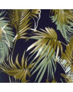 Polar Sabanero Estampado Tropical Azul Marino