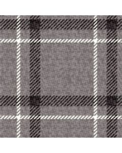 Polar Flannel Borrego Estampado Cuadros Gris Perla 