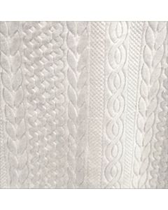 Polar Flannel Borrego Embozado Trenza Hueso