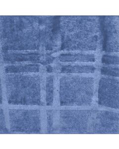 Polar Flannel Borrego Embozado Cuadro Grande Azul Náutico