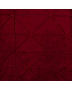 Polar Flannel Borrego Embozado Triangulo Rojo Vino