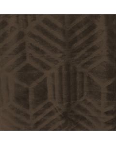 Polar Flannel Borrego Embozado Abstracto Café Chocolate