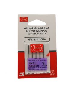 Aguja para Máquina de Coser Acero #18 Tejidos muy gruesos