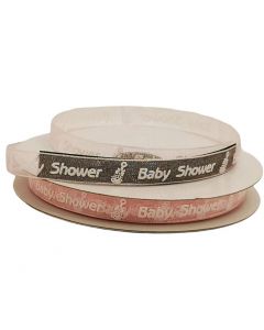 Listón De Organza Baby Shower Rosa