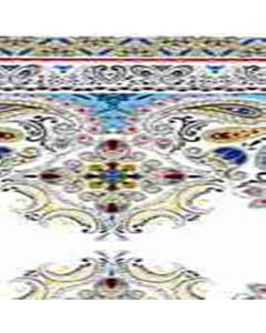 Rayon Chalis Cenefa Blanco