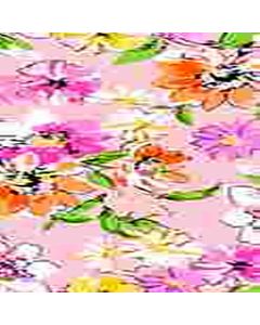 Rayon Chalis Flor Mediana Rosa Palo