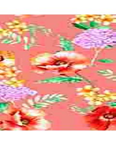 Rayon Chalis Flor Grande Rosa Palo