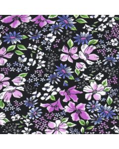 Rayon Chalis Orquidea Negro