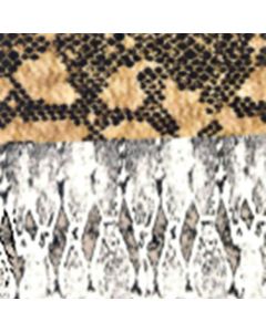 Rayon Flame Estampado Animal Blanco
