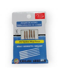 Agujas para Máquinas de Coser Organ Needles Mod.#9