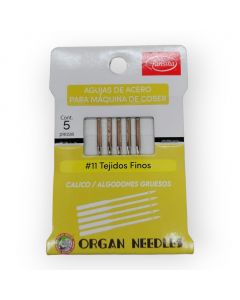 Agujas para Máquinas de Coser Organ Needles Mod.#11