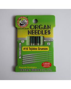 Agujas para Máquinas de Coser Organ Needles Mod.#16