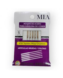 Agujas para Máquinas de Coser Organ Needles Mod.#18