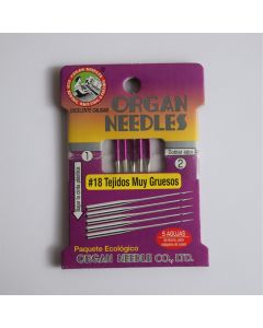 Agujas para Máquinas de Coser Organ Needles Mod.#18