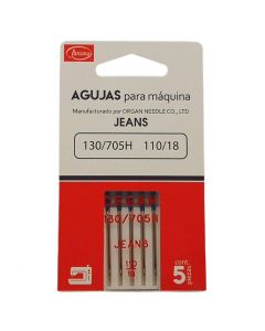 Aguja para Máquina de Coser Acero #18 Jeans