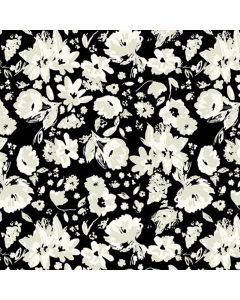 Royal Estampada 1.40 Flor Mediana Negro