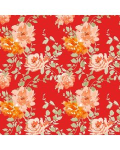 Royal Estampada 1.40 Flor Grande Naranja Shedron