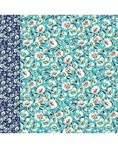 Royal Estampada 1.10 Cenefa Flores Verde Menta