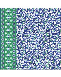 Royal Estampada 1.10 Minigeo Azul Rey
