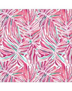 Italiana Estampada Hojas Palma Rosa Palo