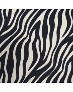 Shiffon Yoryu Estampado Zebra Negro