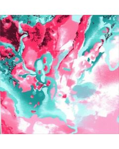 Shiffon Strech Estampado Abstracto Rosa Pastel